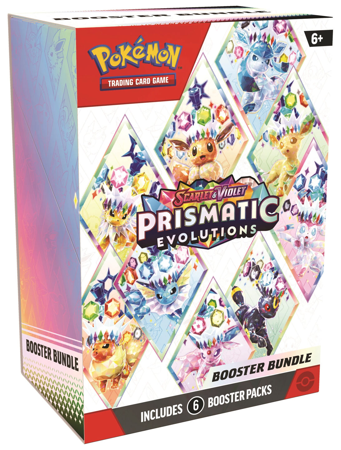 Pokémon TCG: Scarlet & Violet SV08.5 - Prismatic Evolutions Booster Bundle (6 Packs) - EN